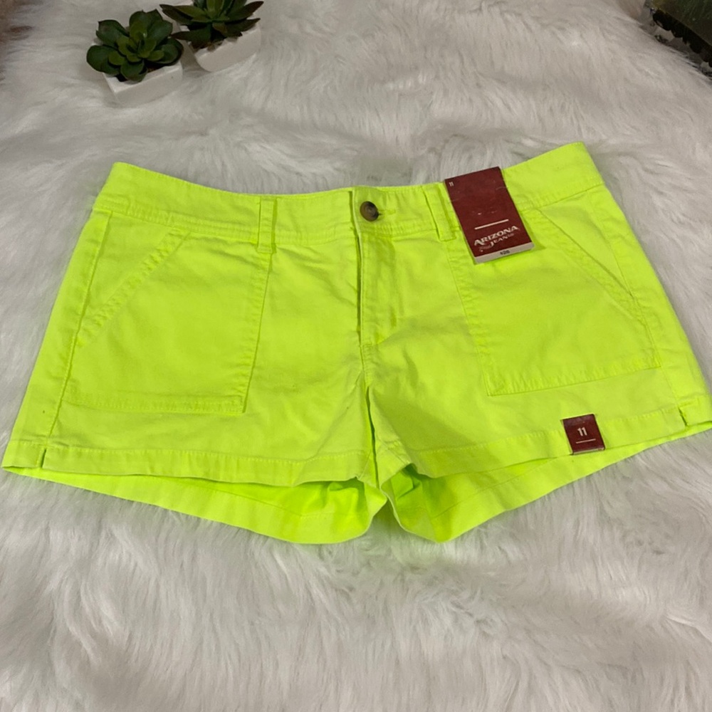 Neon yellow shorts